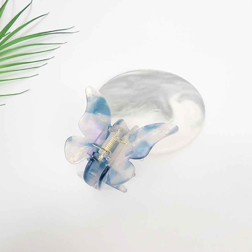 Butterfly Small Hair Claw Clip 2.6 in – 13 Aurora Blue