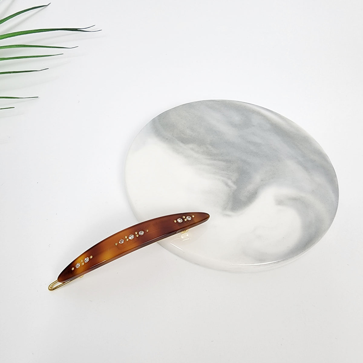 Laurence Slim Oval Bobby Pin 2.3 in – 3 Pure Brown
