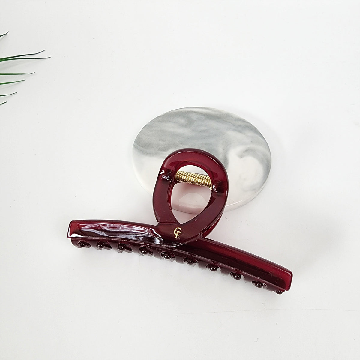 Twist Bar Large Hair Claw Clip 4.7 in – 9 Pure Burgundy