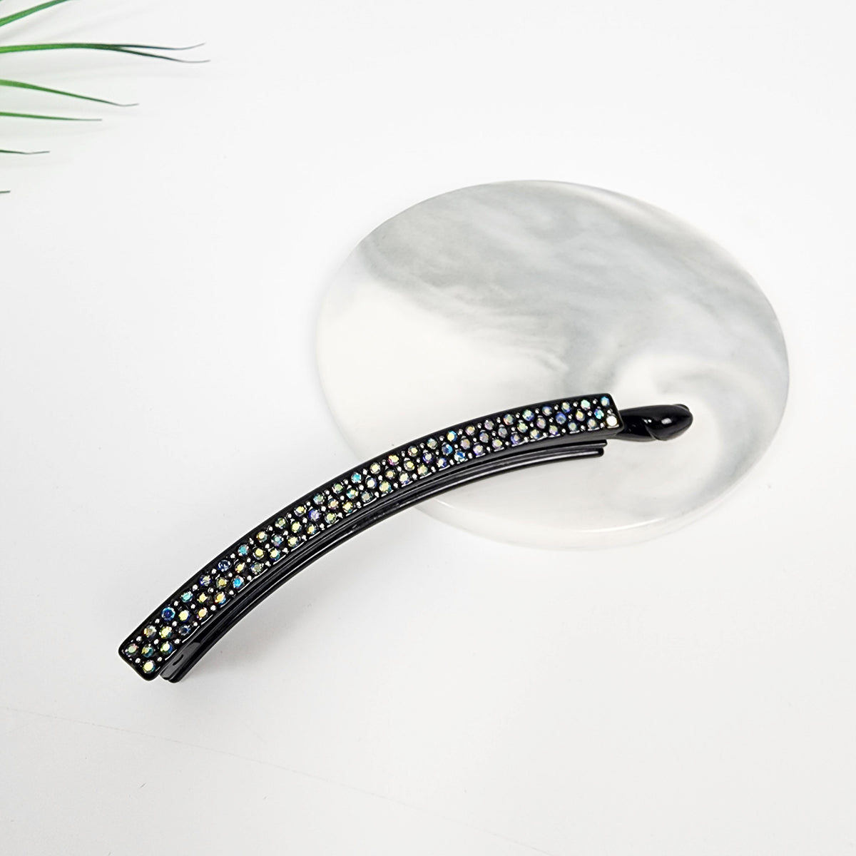 Slim Small Banana Clip 3.9 in – 5 Aurora Blue