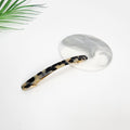 Straight Long Hair Barrette 4.3 in – 1 Leopard Beige