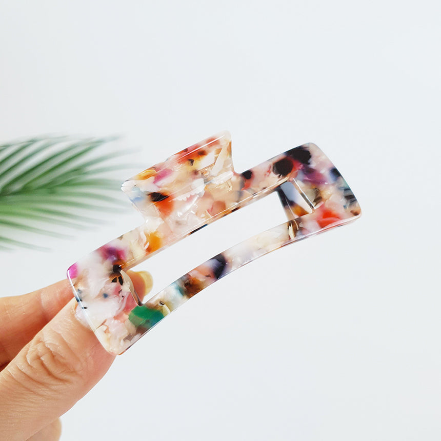 Long Square Medium Hair Claw Clip – 24 Art Garden
