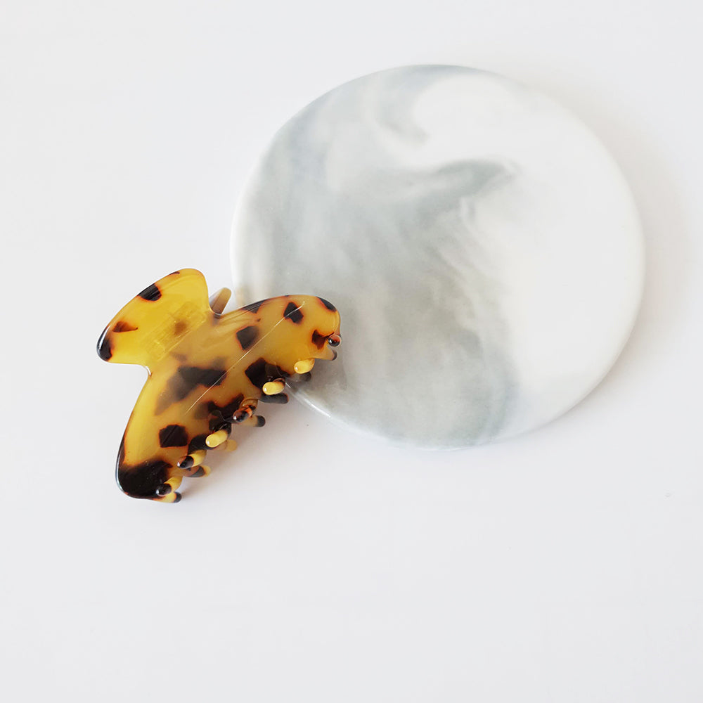 Half Moon Small Hair Claw Clip 2.8 in – Small II (2.4 in) / 2 Leopard Brown