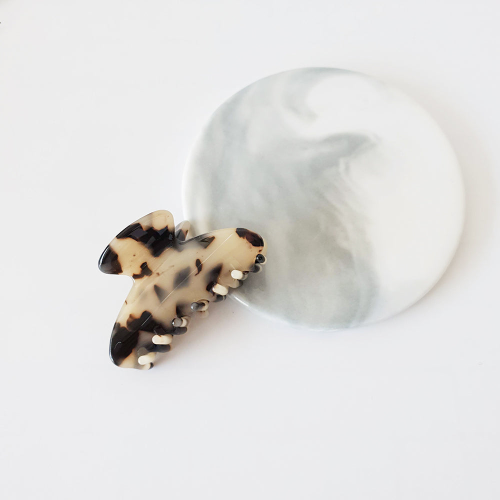 Half Moon Small Hair Claw Clip 2.8 in – Small II (2.4 in) / 1 Leopard Beige