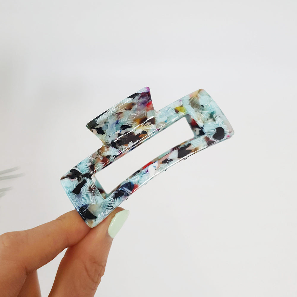Long Square Medium Hair Claw Clip – 11 Art Mint