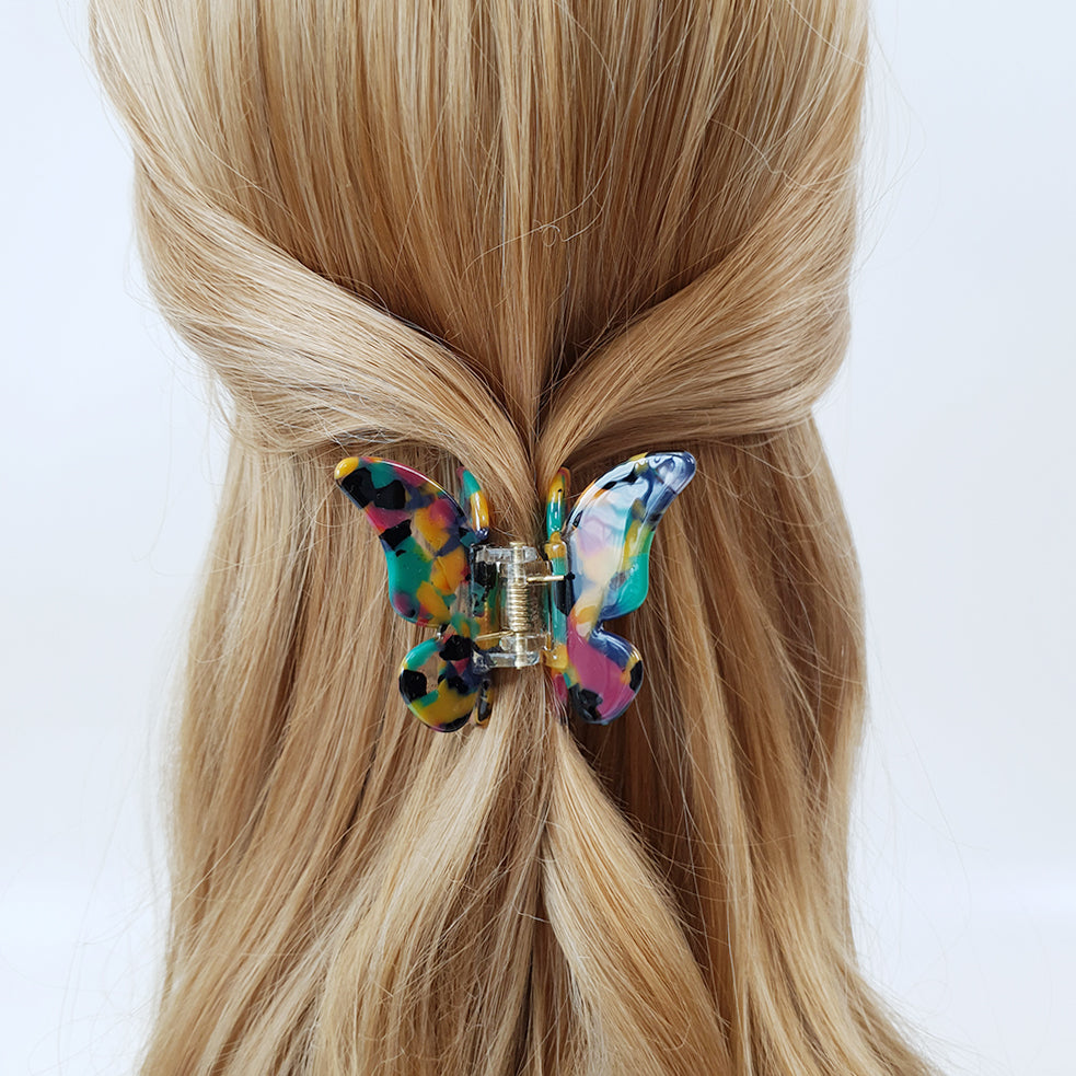 Butterfly Small Hair Claw Clip 2.6 in – Tortoise Shell, French-style