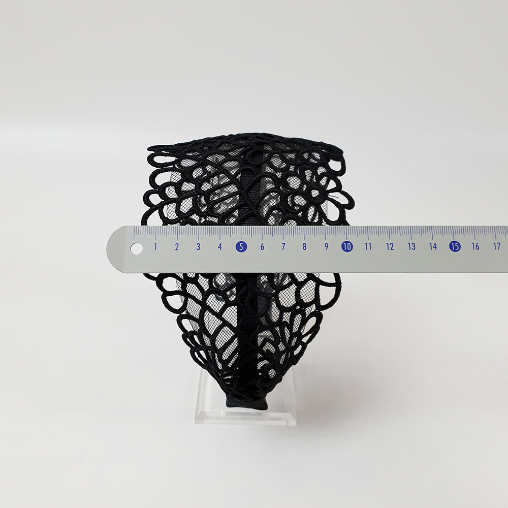 Garden Lace Wide Headband 3.9 in wide – Embroidered Lace, French-style