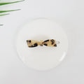 Ribbon Mini Bobby Pin 2.0 in – 1 Leopard Beige