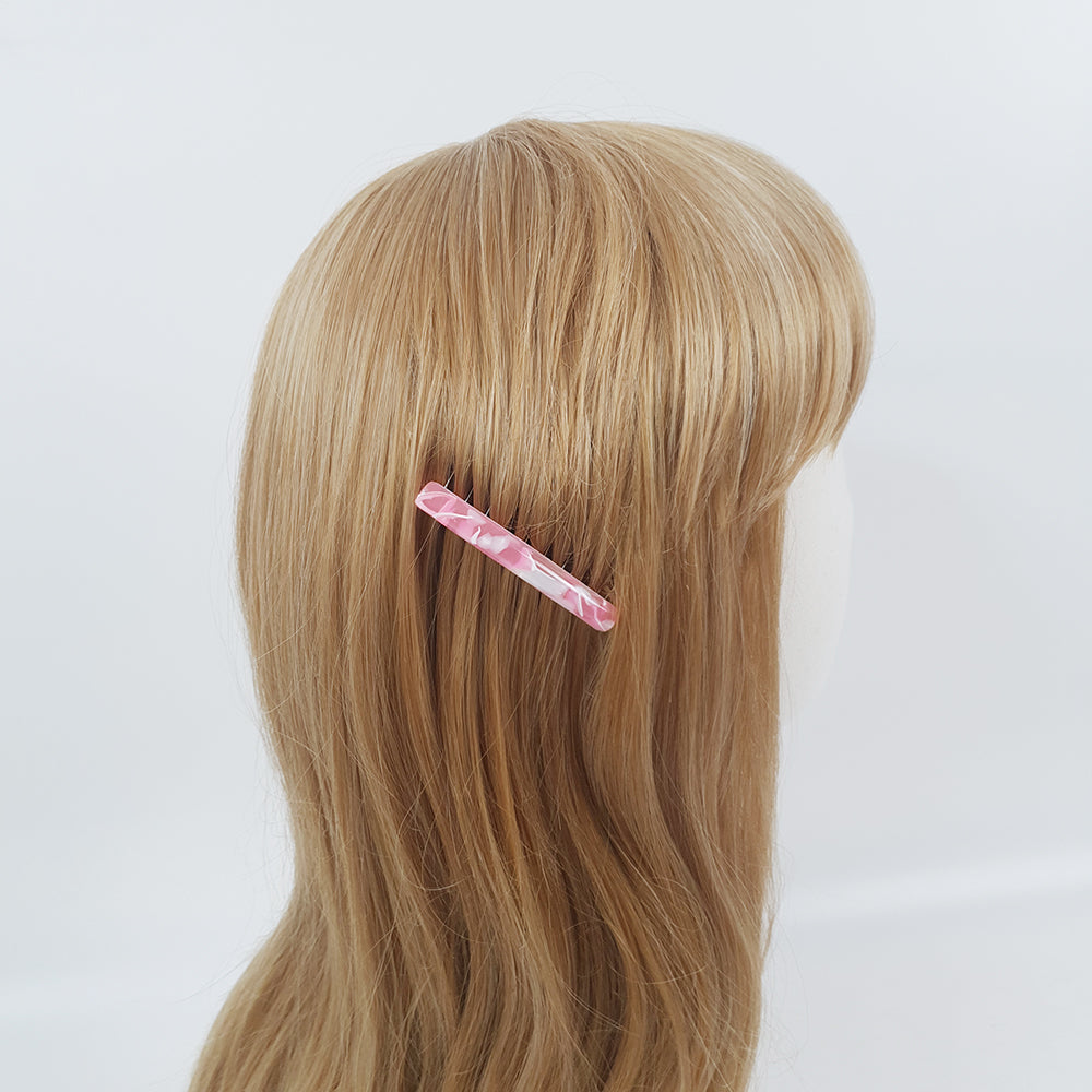 Straight Line Hair Comb Pin 2.4 in – Tortoise Shell, Jelly, French Pin