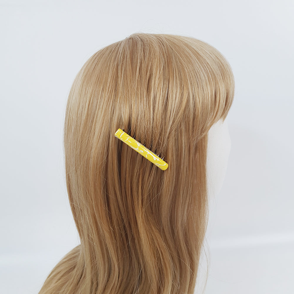 Straight Line Hair Comb Pin 2.4 in – Tortoise Shell, Jelly, French Pin