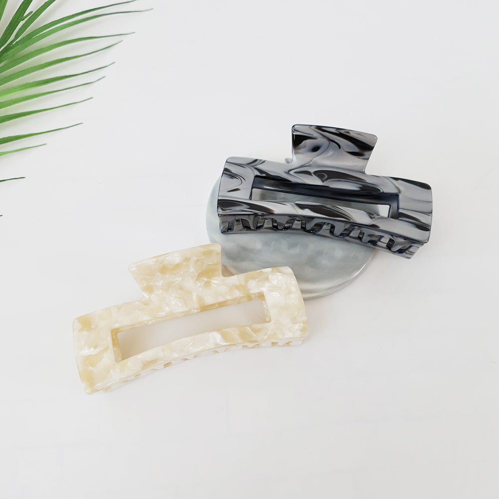 Long Square Large Hair Claw Clip – color lineup 4