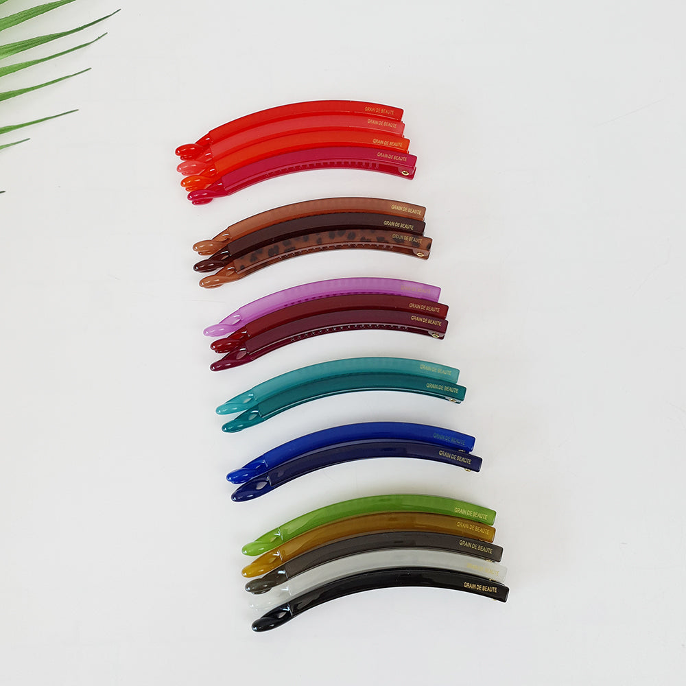 Slim Comb Small Banana Clip 3.1 in – Solid, Light Hold, French-style