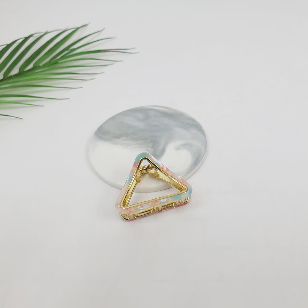 Triangle Mini Hair Claw Clip 2.0 in – 8 Pink Sky