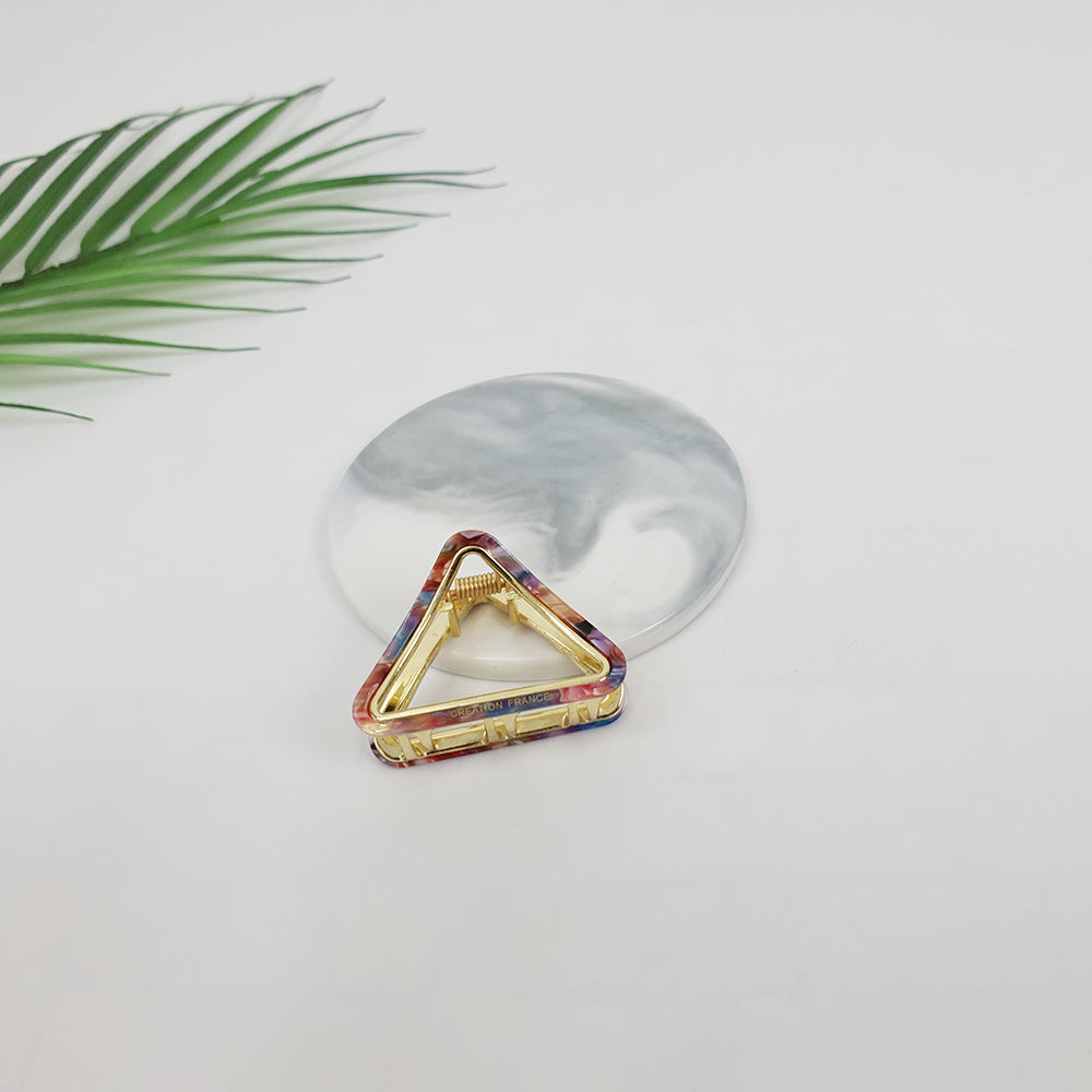 Triangle Mini Hair Claw Clip 2.0 in – 11 Art Deep Pink