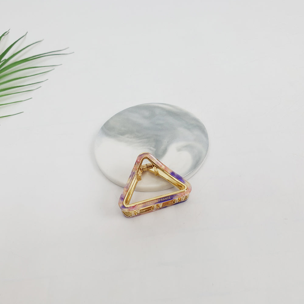 Triangle Mini Hair Claw Clip 2.0 in – 20 Pink Purple