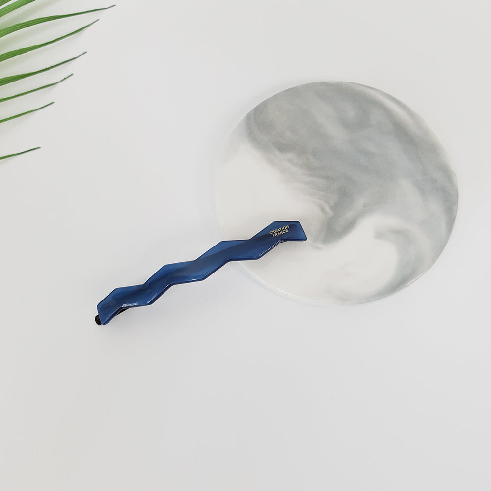 Zigzag Long Bobby Pin 3.3 in – 3 Blue