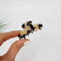 Daol Handle Mini Hair Claw Clip 2.3 in – 1 Leopard Beige