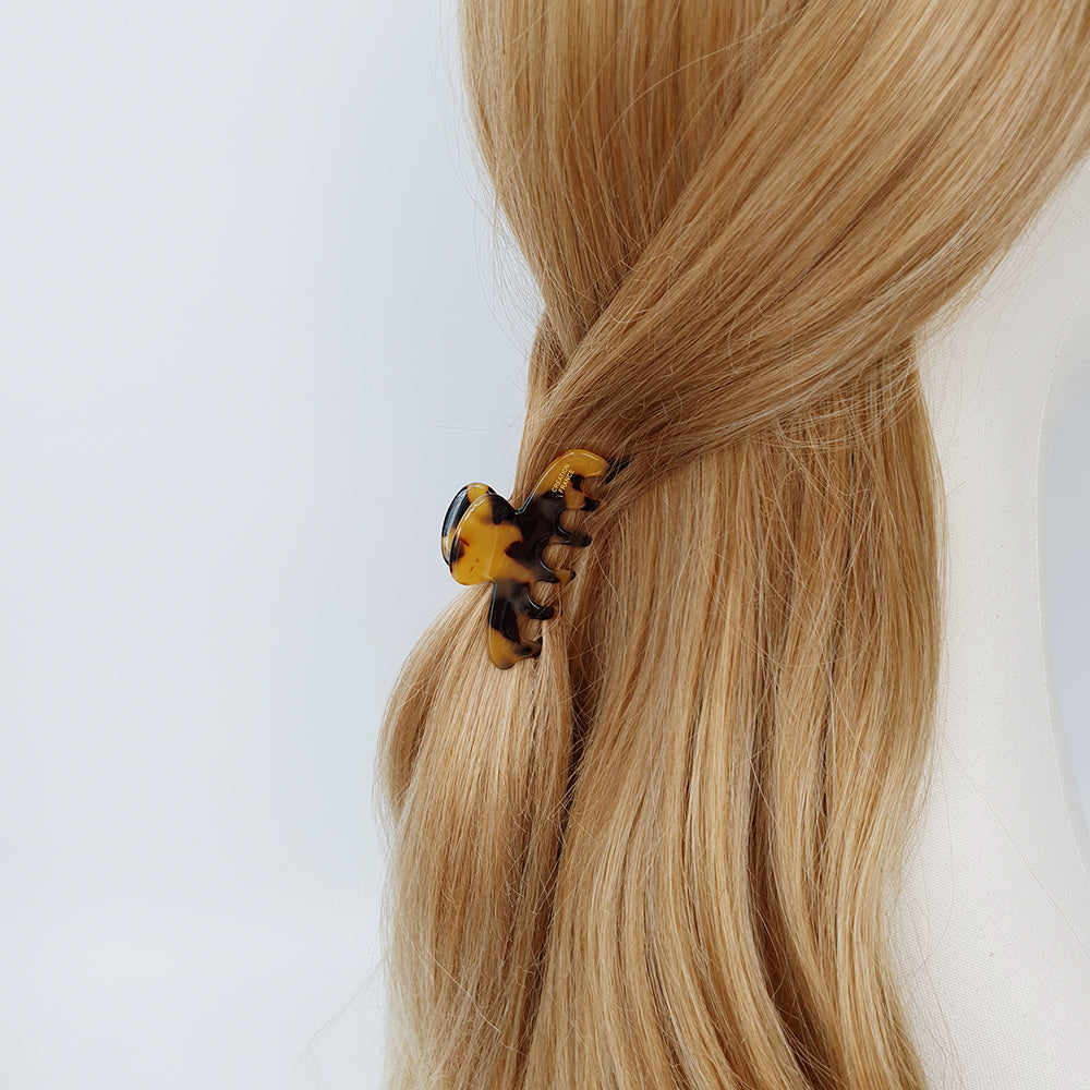Daol Handle Mini Hair Claw Clip 2.3 in – Tortoise Shell, French-style