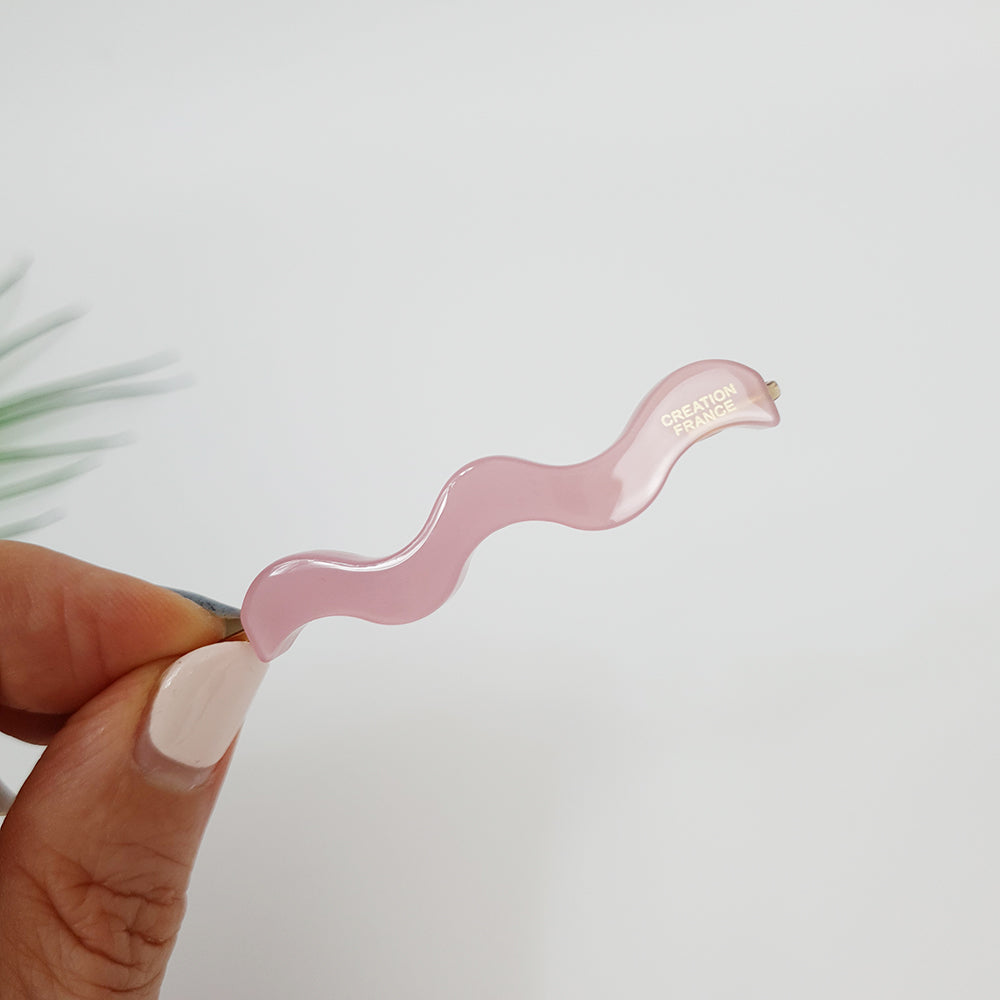 Wave Bobby Pin 2.4 in – 5 Pure Baby Pink