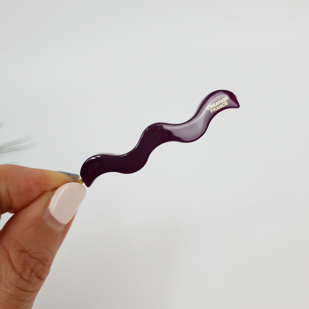 Wave Bobby Pin 2.4 in – 10 Pure Purple