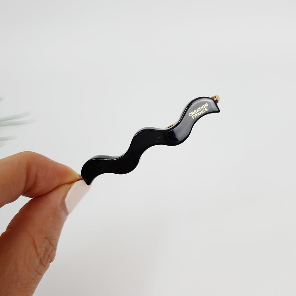 Wave Bobby Pin 2.4 in – 12 Pure Black