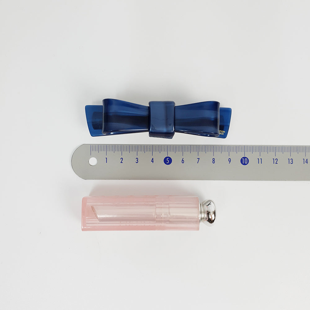 Bow Tie Hair Barrette 3.5 in – Solid, French Pin, for Half-Up Styles