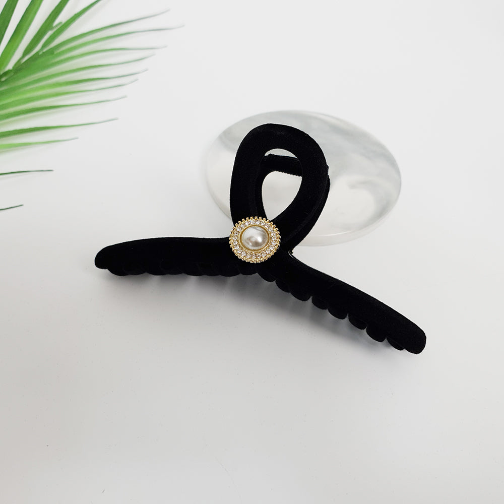 Twist Jumbo Hair Claw Clip 5.1 in – 3 Circle Pearl