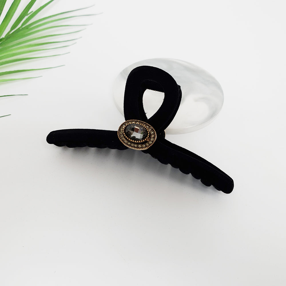 Twist Jumbo Hair Claw Clip 5.1 in – 6 Round Dark Cubic