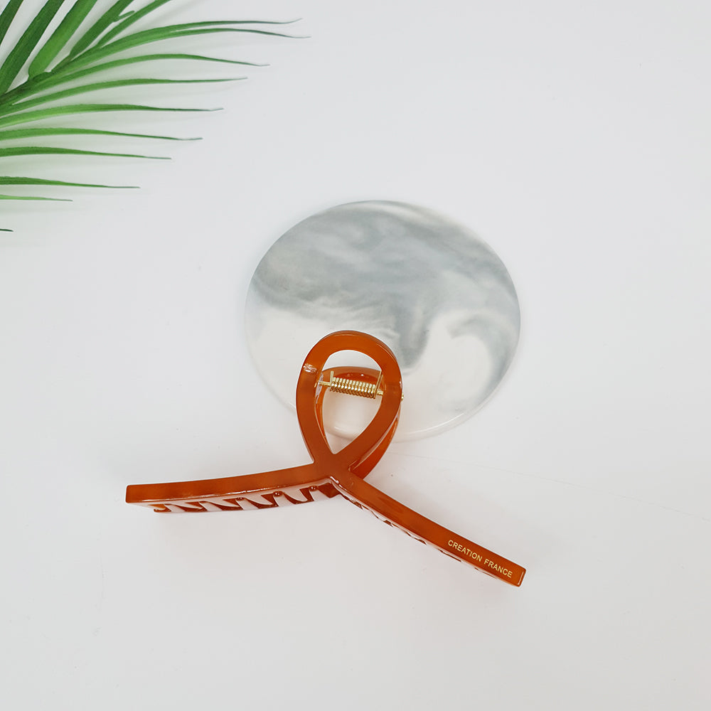 Slim Twist Large Hair Claw Clip 4.3 in – 2 Pure Brick