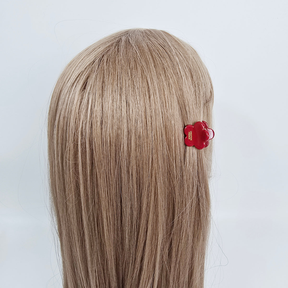 Flower Extra Mini Hair Claw Clip 1.0 in – French-style, for Bangs