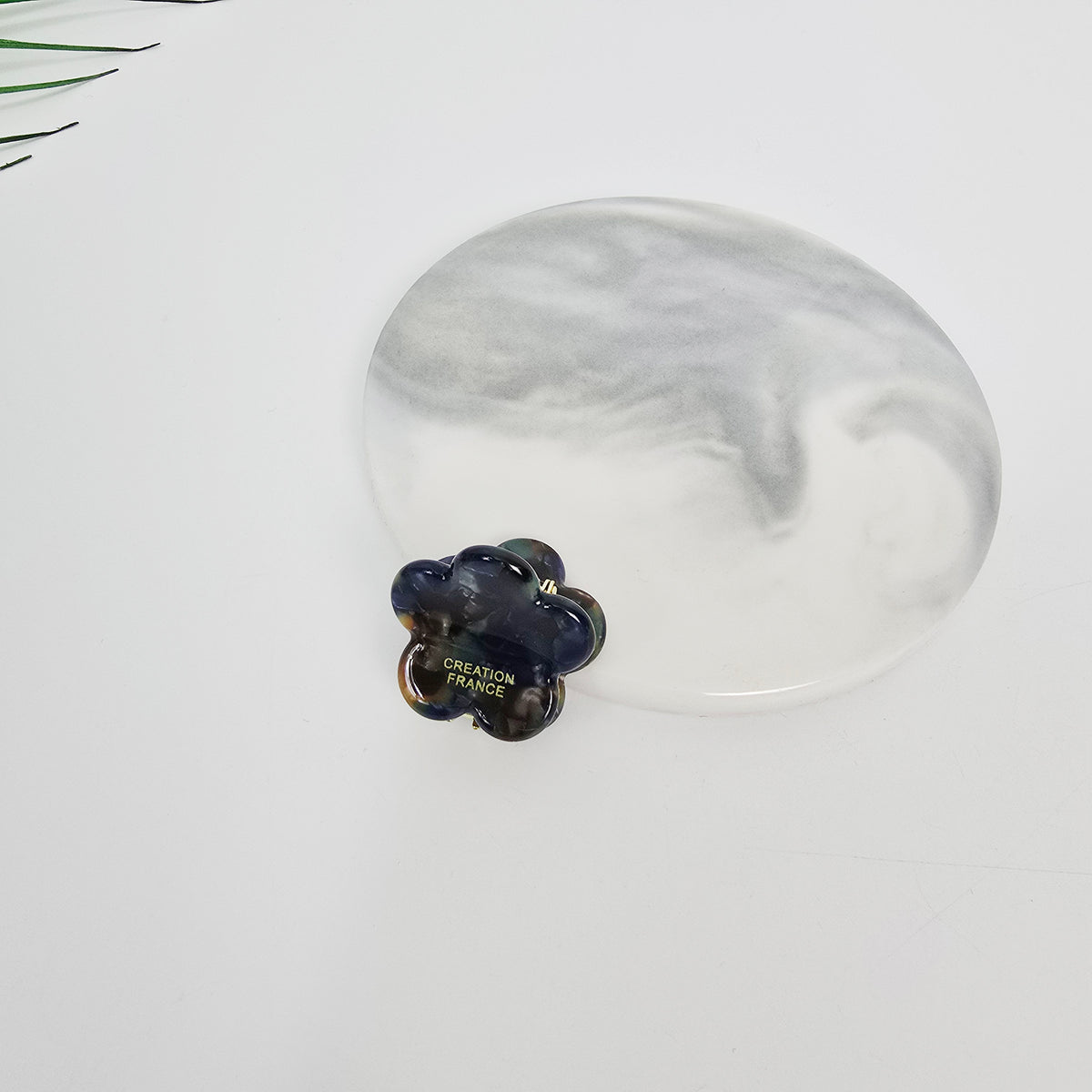 Flower Extra Mini Hair Claw Clip 1.0 in – 10 Fancy Blue