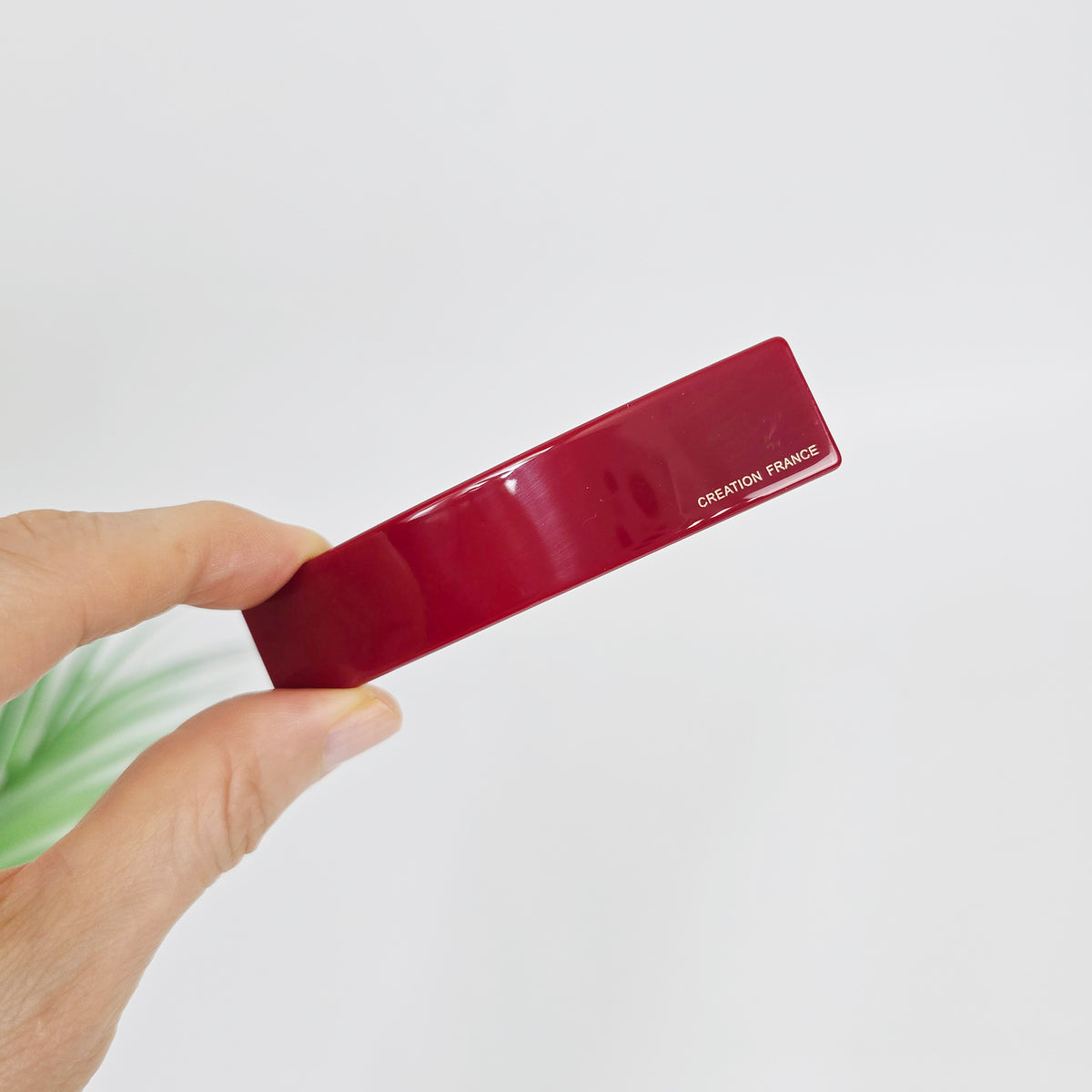 Assorted Shape Hair Barrette 4.3 in – 3 Simple Rectangle 3.5 in