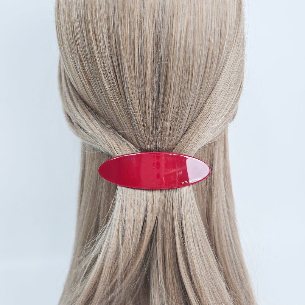 Assorted Shape Hair Barrette 4.3 in – Pastel, 11 Shapes, French Pin
