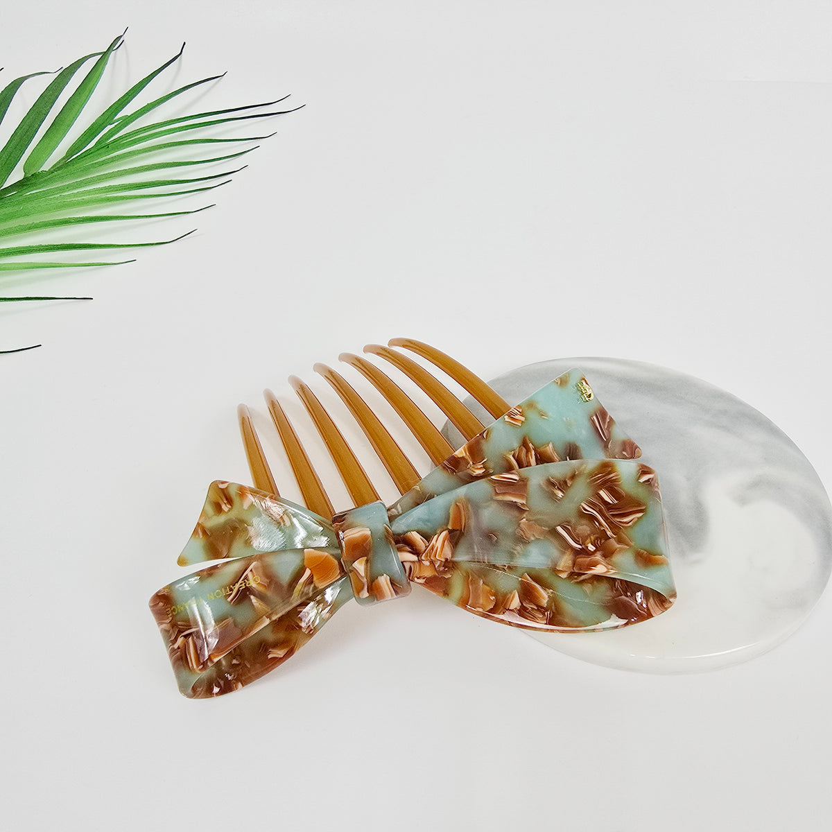 Big Ribbon Long Leg Hair Comb Pin 4.3 in – 2 Sugar Mint