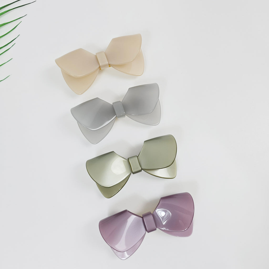 Laurence Sailor Ribbon Hair Barrette 3.7 in – Pastel, French Pin