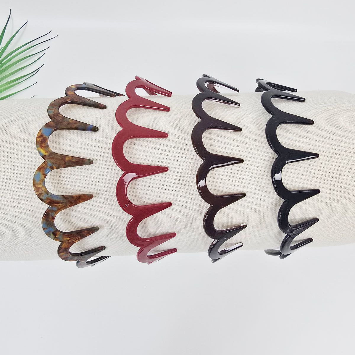 Wave Comb Wide Headband 1.4 in wide – Solid, Non-Slip, French-style