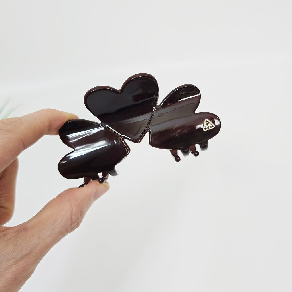 Clover Medium Hair Claw Clip 3.7 in – Tortoise Shell, French-style