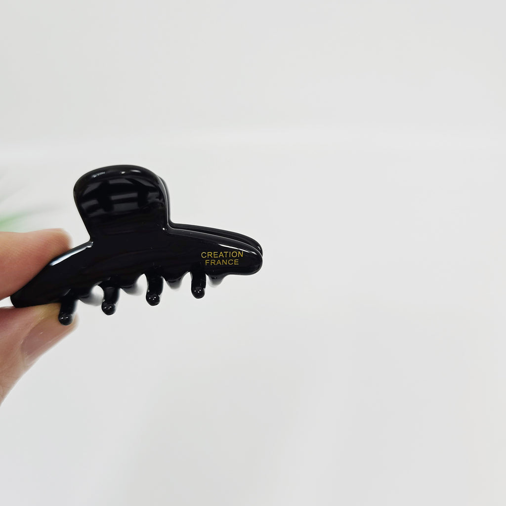 Classic Mini Hair Claw Clip 2.0 in – Tortoise Shell, Solid, for Bangs