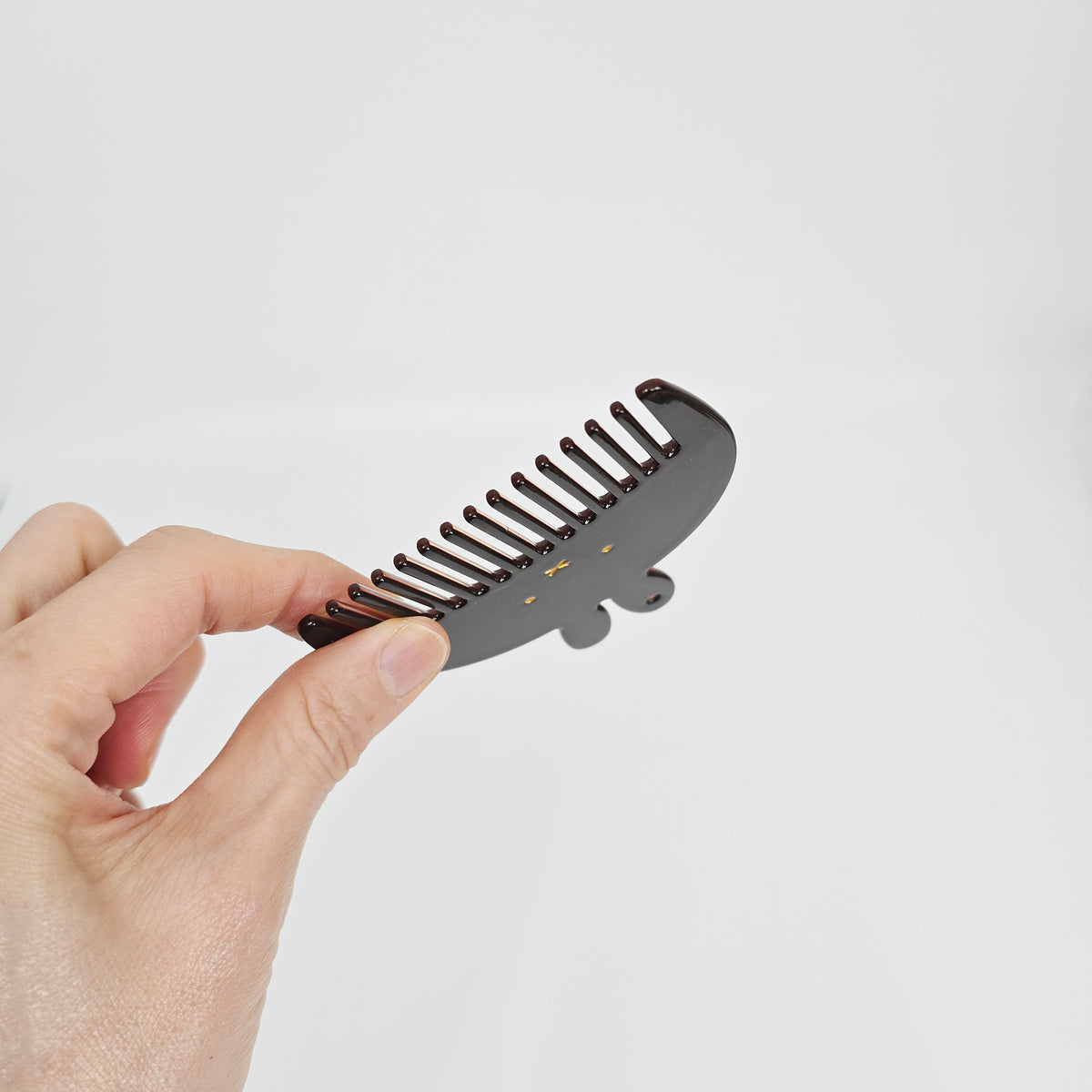 Bunny Pocket Hair Comb 3.3 in – Tortoise Shell, Marble, Solid, French-style