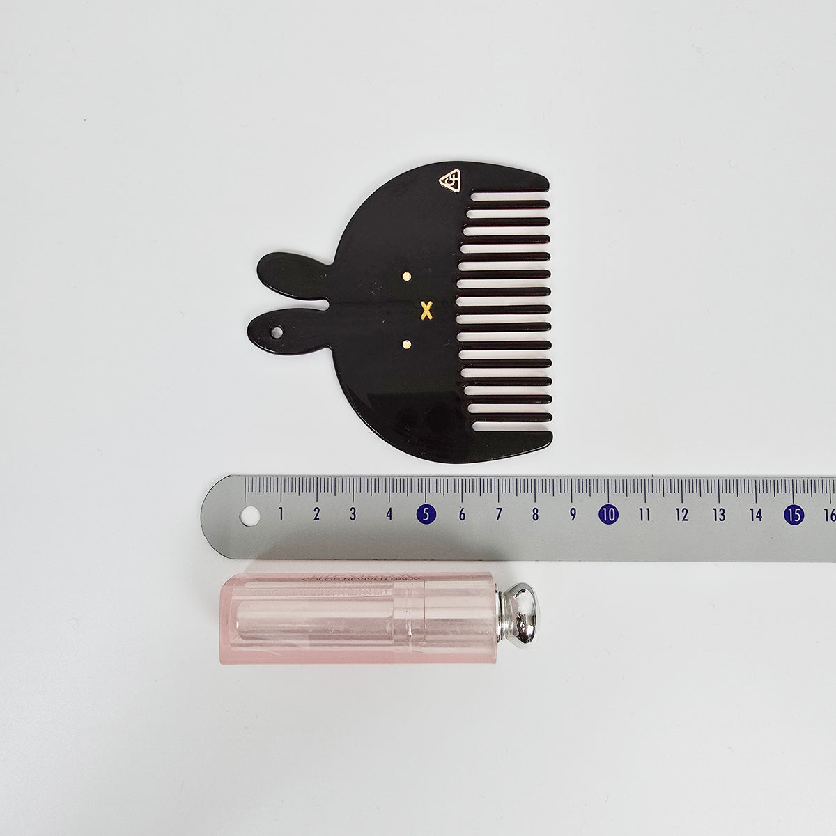 Bunny Pocket Hair Comb 3.3 in – Tortoise Shell, Marble, Solid, French-style