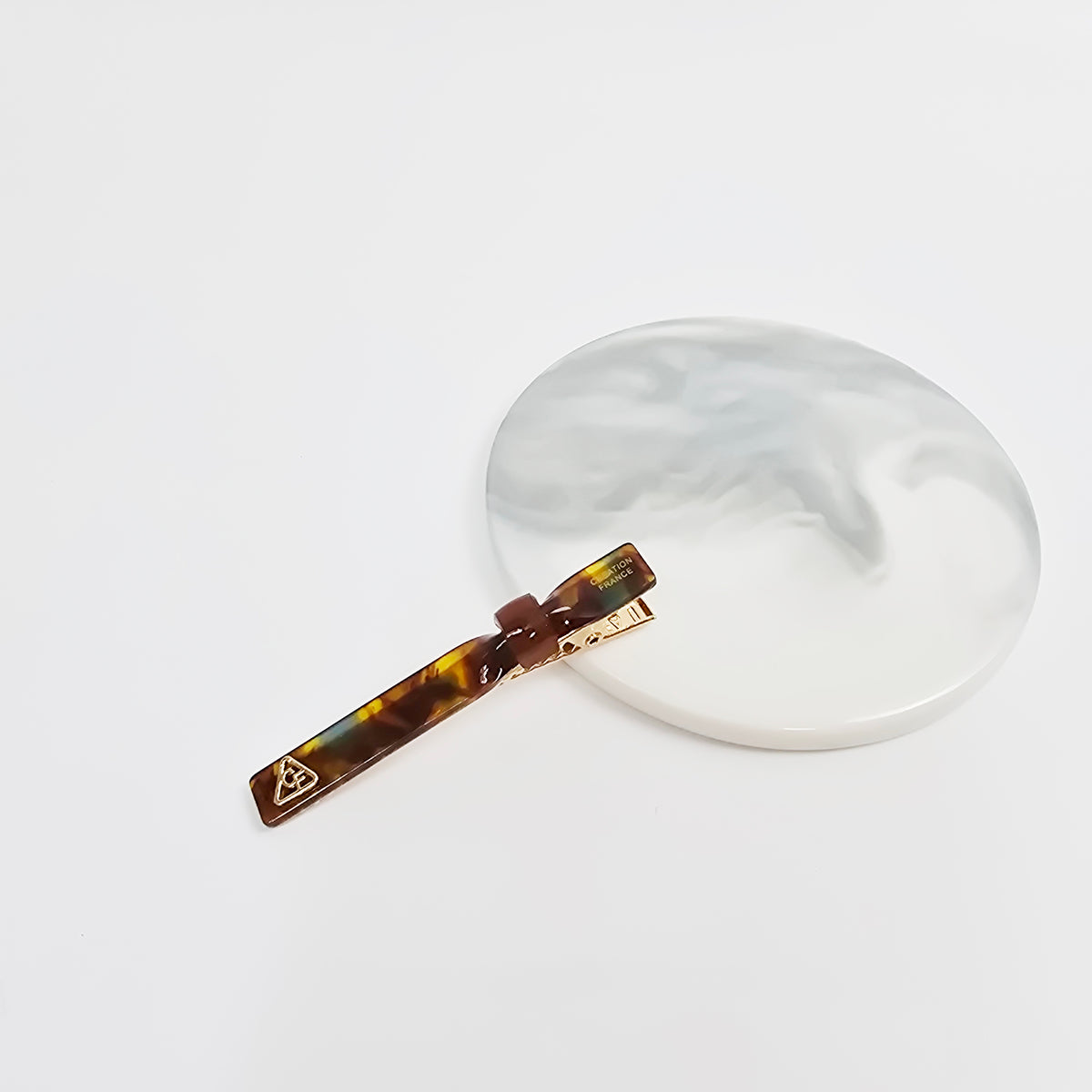 Slim Ring Alligator Hair Clip 2.4 in – Tortoise Shell, Solid, French-style