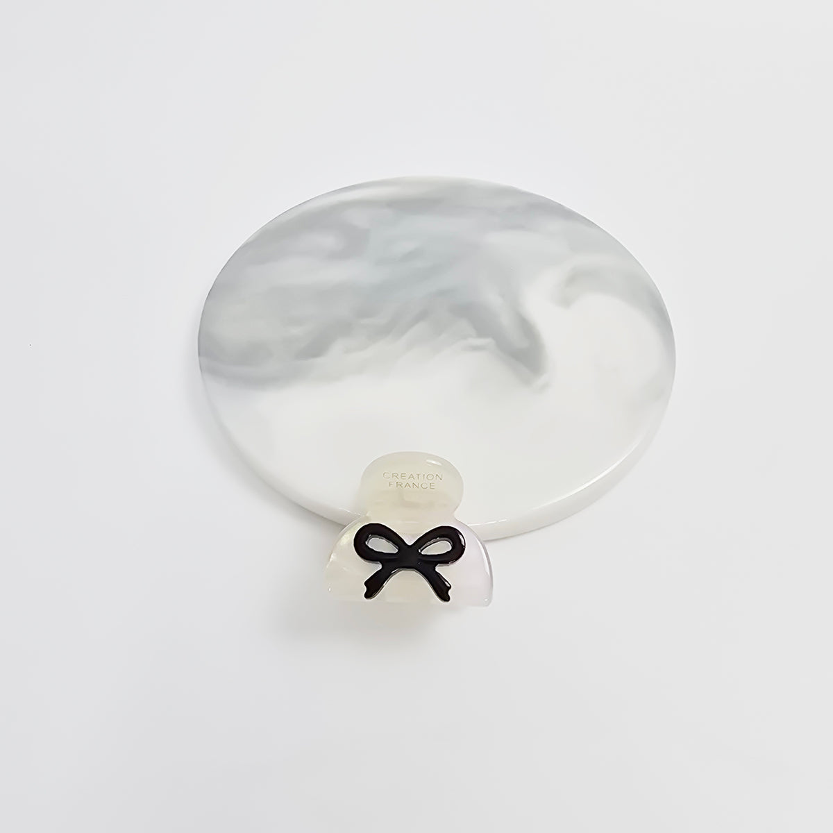 Bow Extra Mini Hair Claw Clip 1.0 in – Tortoise Shell, Clear, French-style