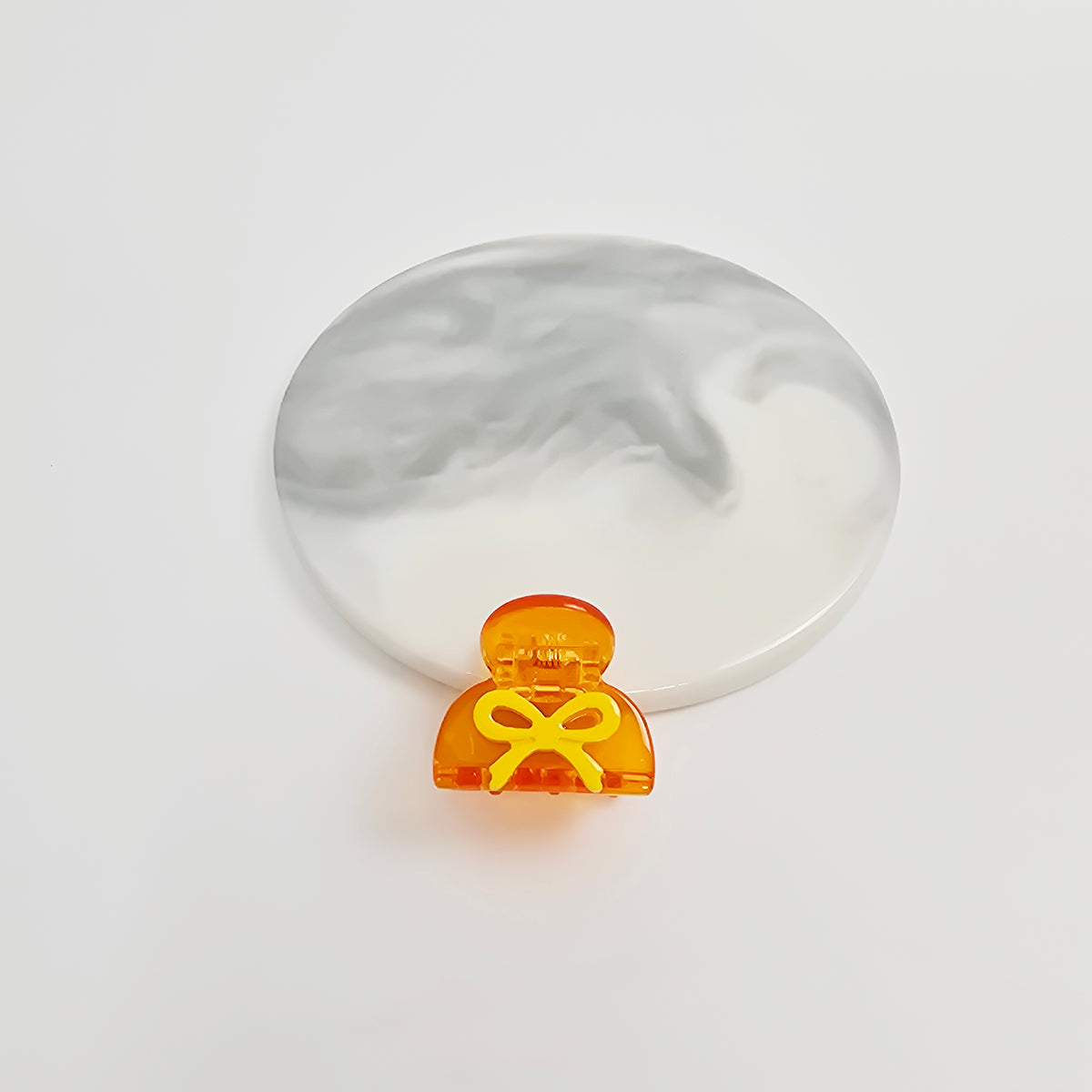 Bow Extra Mini Hair Claw Clip 1.0 in – Tortoise Shell, Clear, French-style