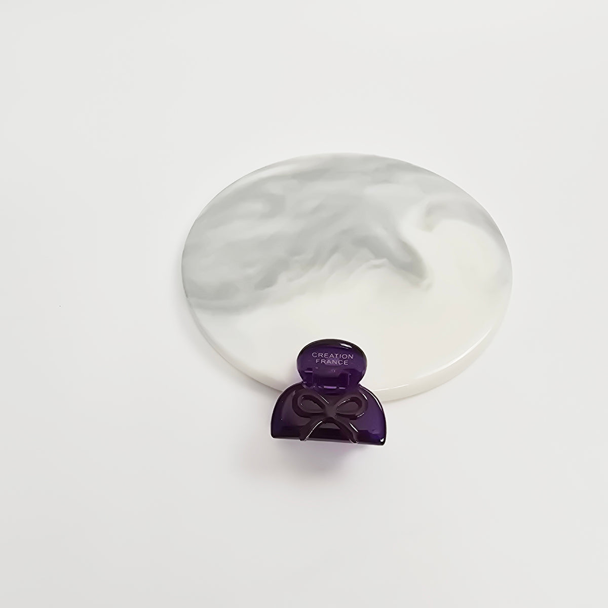 Bow Extra Mini Hair Claw Clip 1.0 in – Tortoise Shell, Clear, French-style