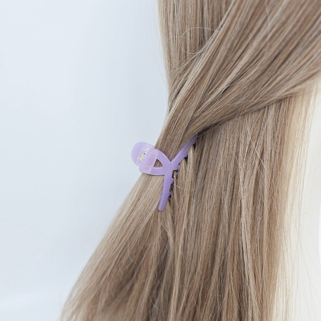 Twist Small Hair Claw Clip 2.8 in – Solid & Clear, French-style, New Colors