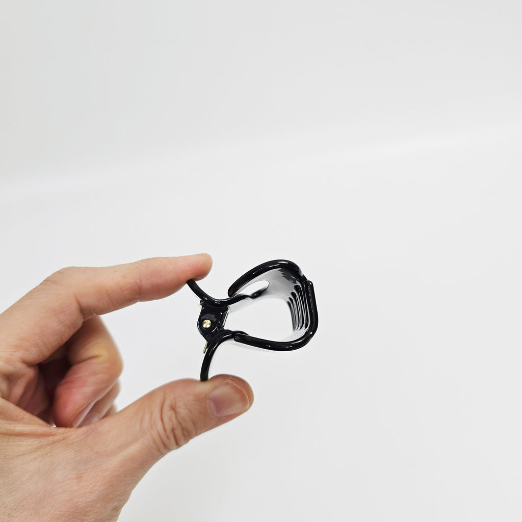 Swirl Wave Mini Hair Claw Clip 2.4 in – Tortoise Shell, for Half-Up