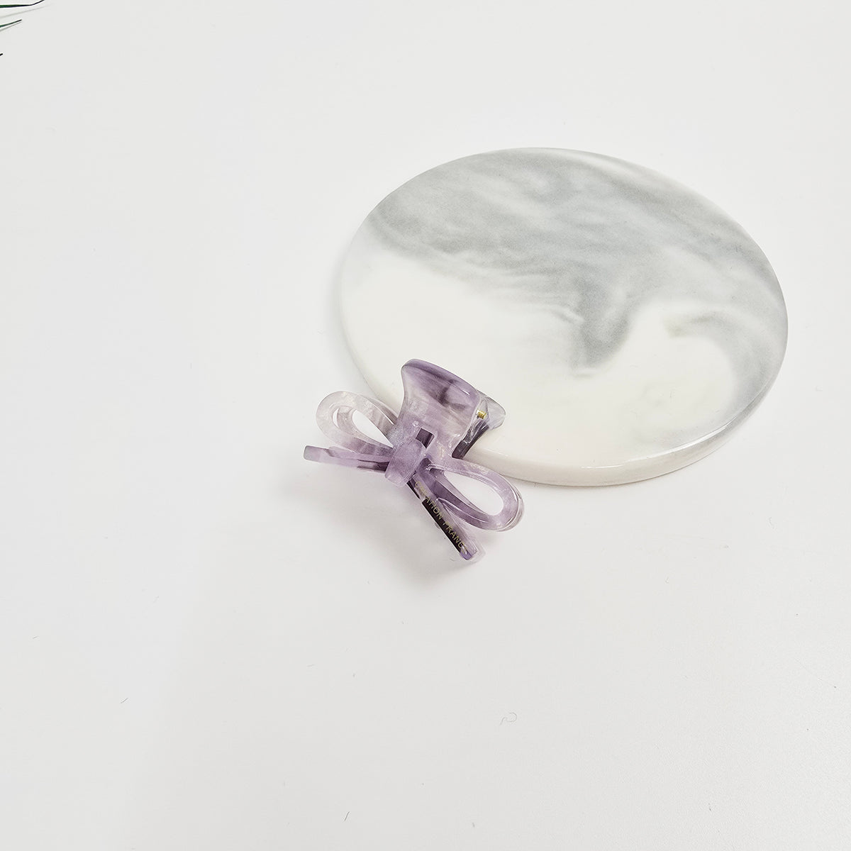Ribbon Mini Hair Claw Clip 1.6 in – 6 Aurora Violet