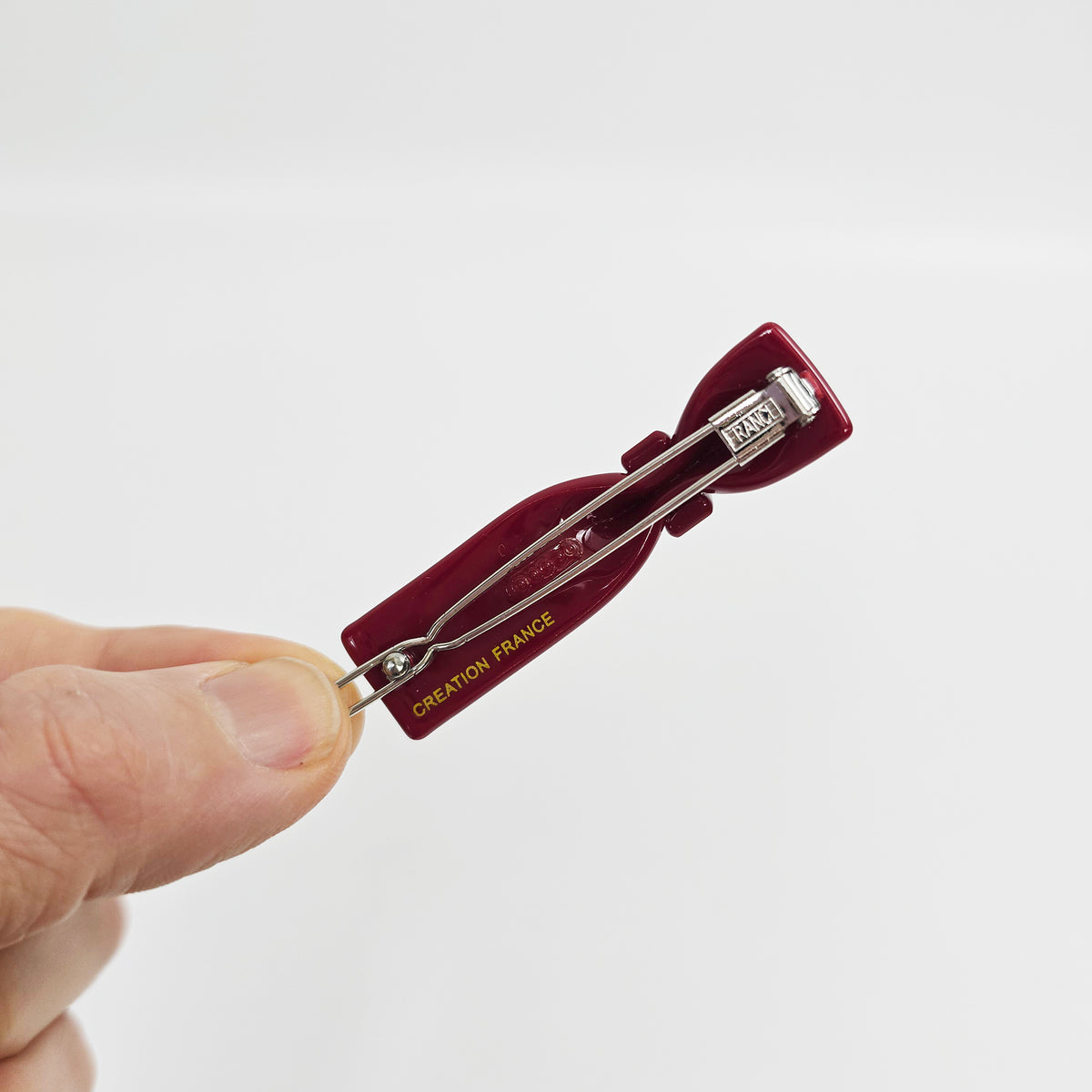 Bow Tie Cubic Slim Bobby Pin 2.3 in – Tortoise Shell, Art, French Pin