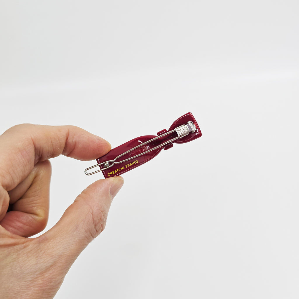 Bow Tie Cubic Slim Bobby Pin 2.3 in – Tortoise Shell, Art, French Pin