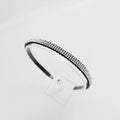 Triple Line Crystal Thin Headband 0.4 in wide – Silver, Gold, French-style